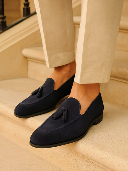 Tassel Suede Loafers